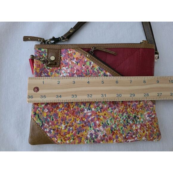 Jen & Co. Floral Vegan Crossbody Bag Purse w Shoulder Strap Festival Boho - Picture 5 of 6